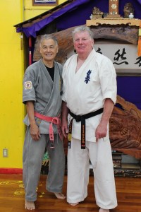 Sensei Hokama & Shihan Lipman in November 2012