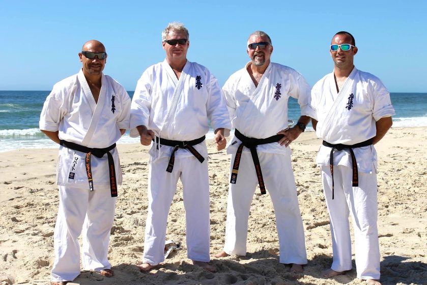Sempai Rob James, Sempai Wally Gray, Sensei Mark McFadden & Sempai Jon Ellis