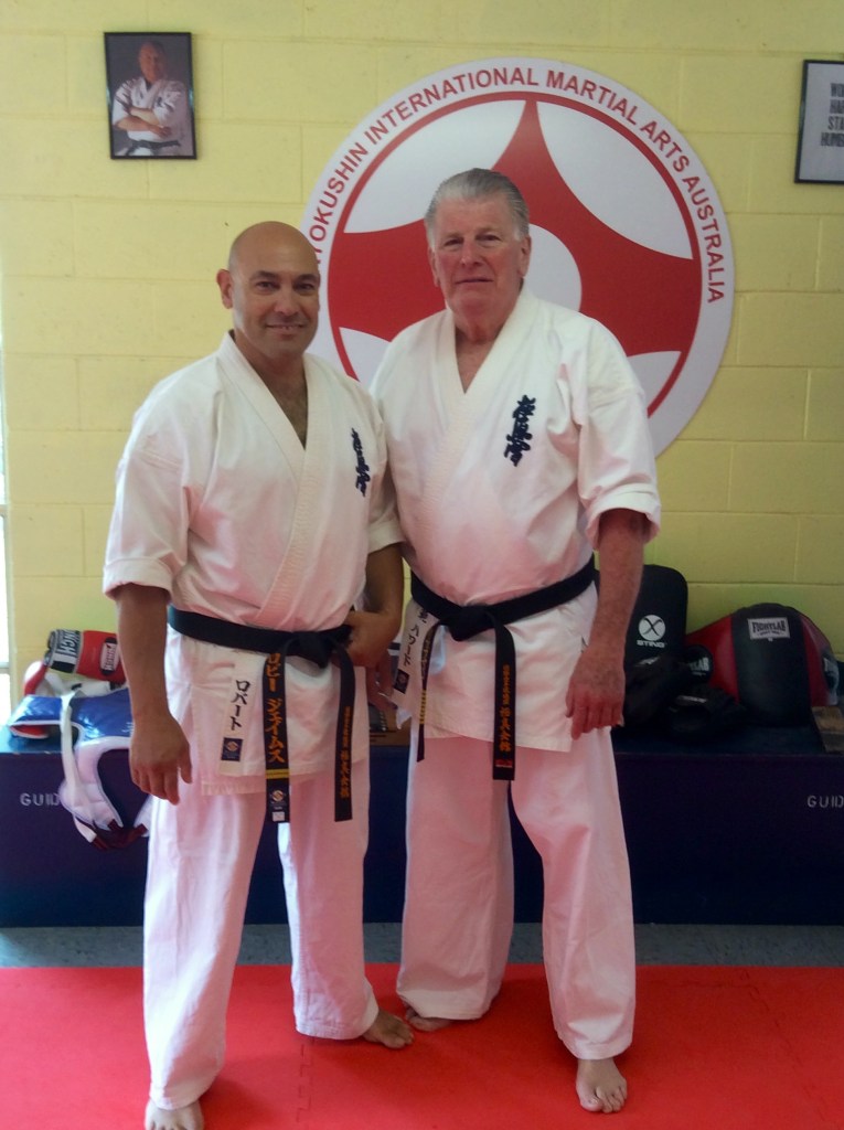 Sempai Rob James with Shihan Howard Lipman