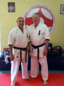 Sempai Rob James with Shihan Howard Lipman