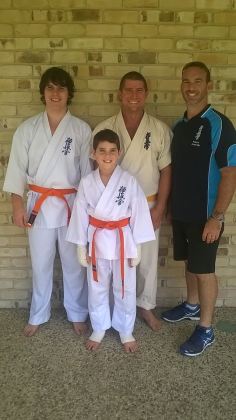Sensei Jon with the competitors from Ballina Dojo.
