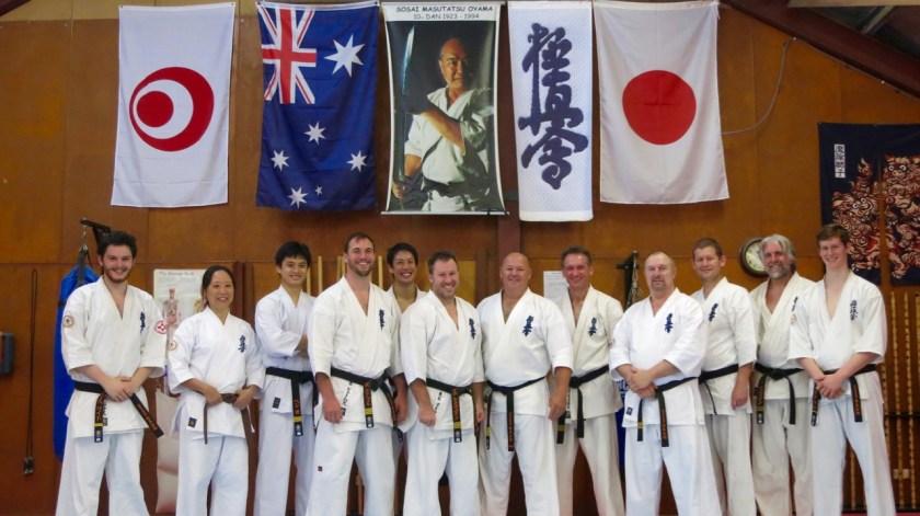 Sempai Alex Lloyd, Patricia Tan, Sensei Ben Ng, Sensei James Sidwell, Sensei Don Cheong, Sensei Mark Shelmerdine, Shihan Rick Cunningham, Sensei Peter Olive, Sensei Paul Finnerty, Sensei Ian Holdaway, Sensei Mark McFadden and Sempai Jason Lambe.