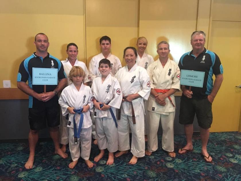 Sensei Jon and Sempai Wally with the KIMAA competitors.
