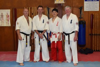 Shihan Rick Cunningham, Shihan Peter Olive, Shihan Ken Ogura & Shihan Howard Lipman, November 2016.