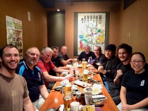 KIMAA with Shihan Ken at dinner on their last night of the tour.